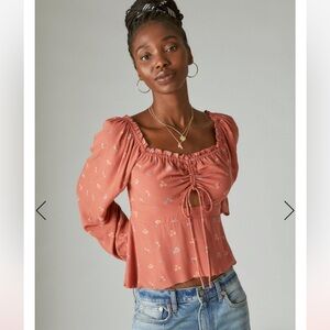 NWT Lucky Brand floral print top